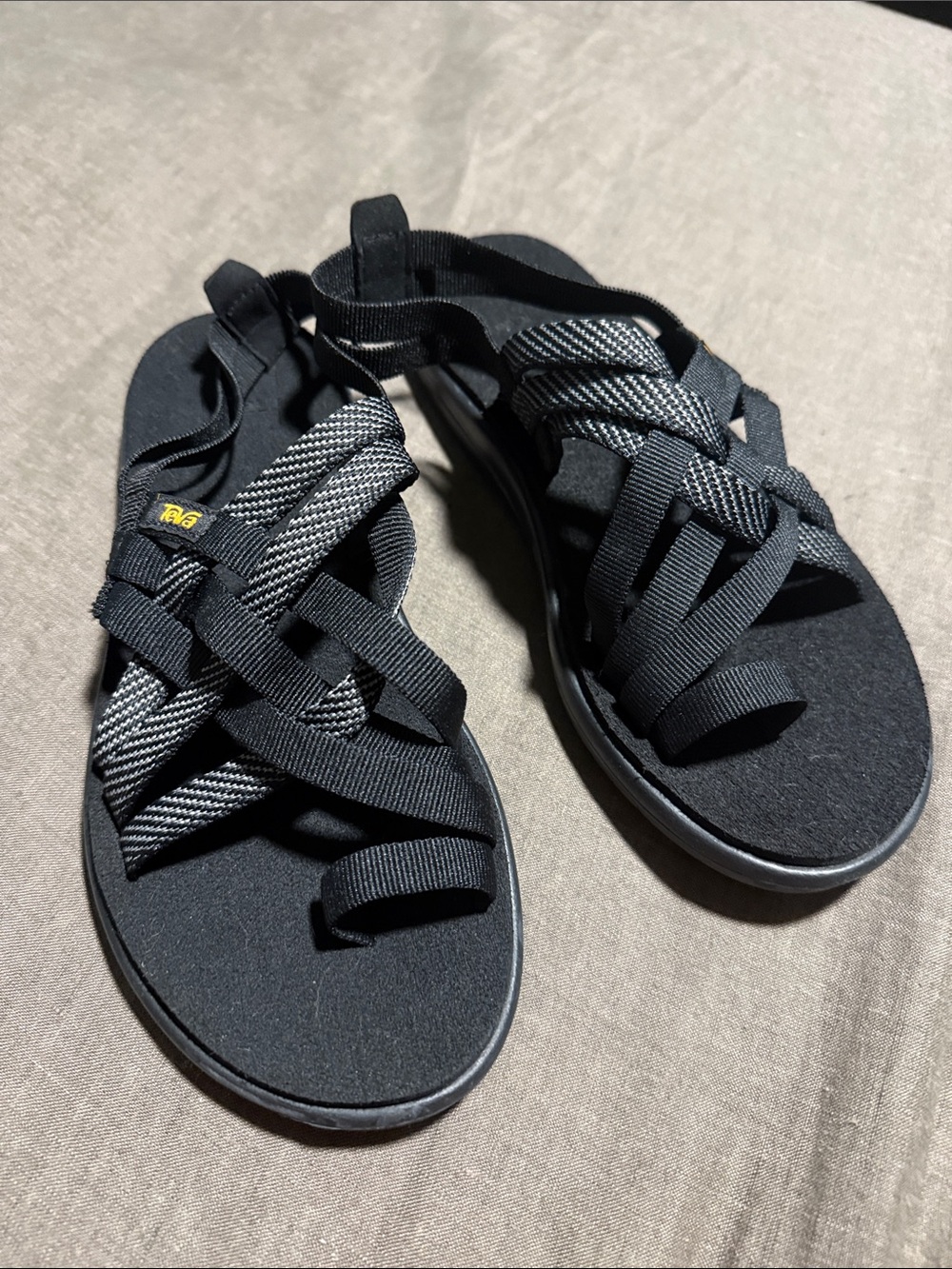 Teva black strappy sandals
